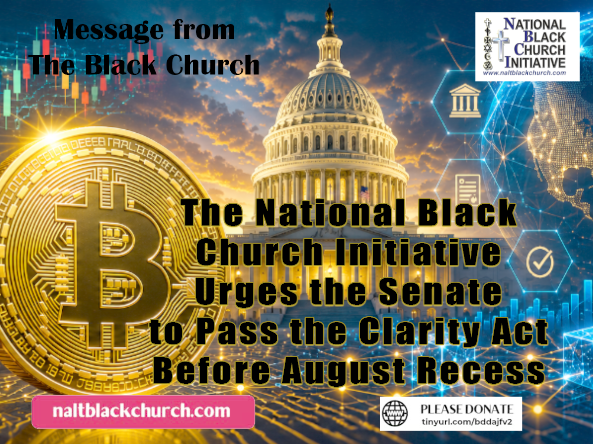 Donate: tinyurl.com/bddajfv2 - NBCI Urges the Senate to Pass the Clarity Act Before August Recess