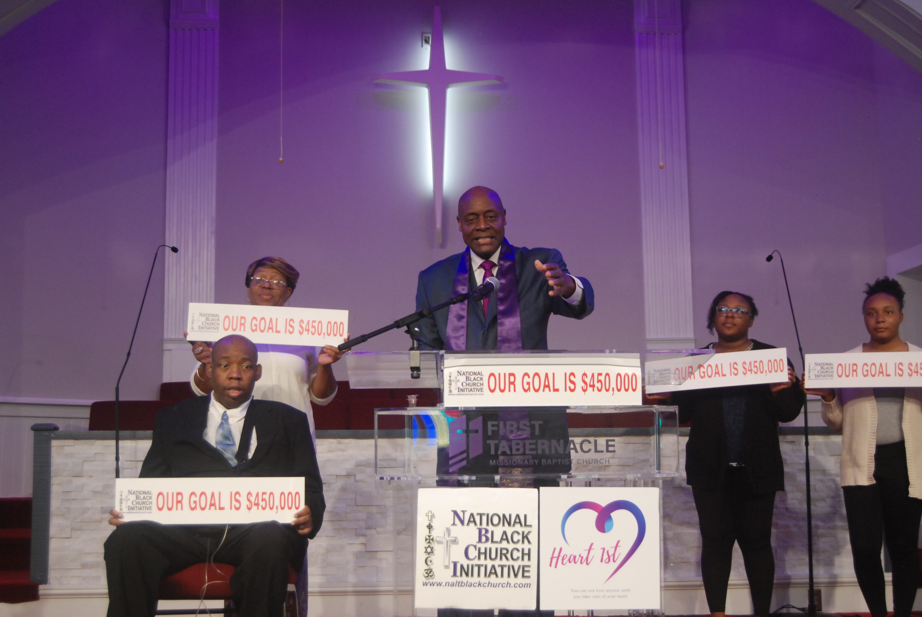 Rev. Evans, Rev Hart and family
