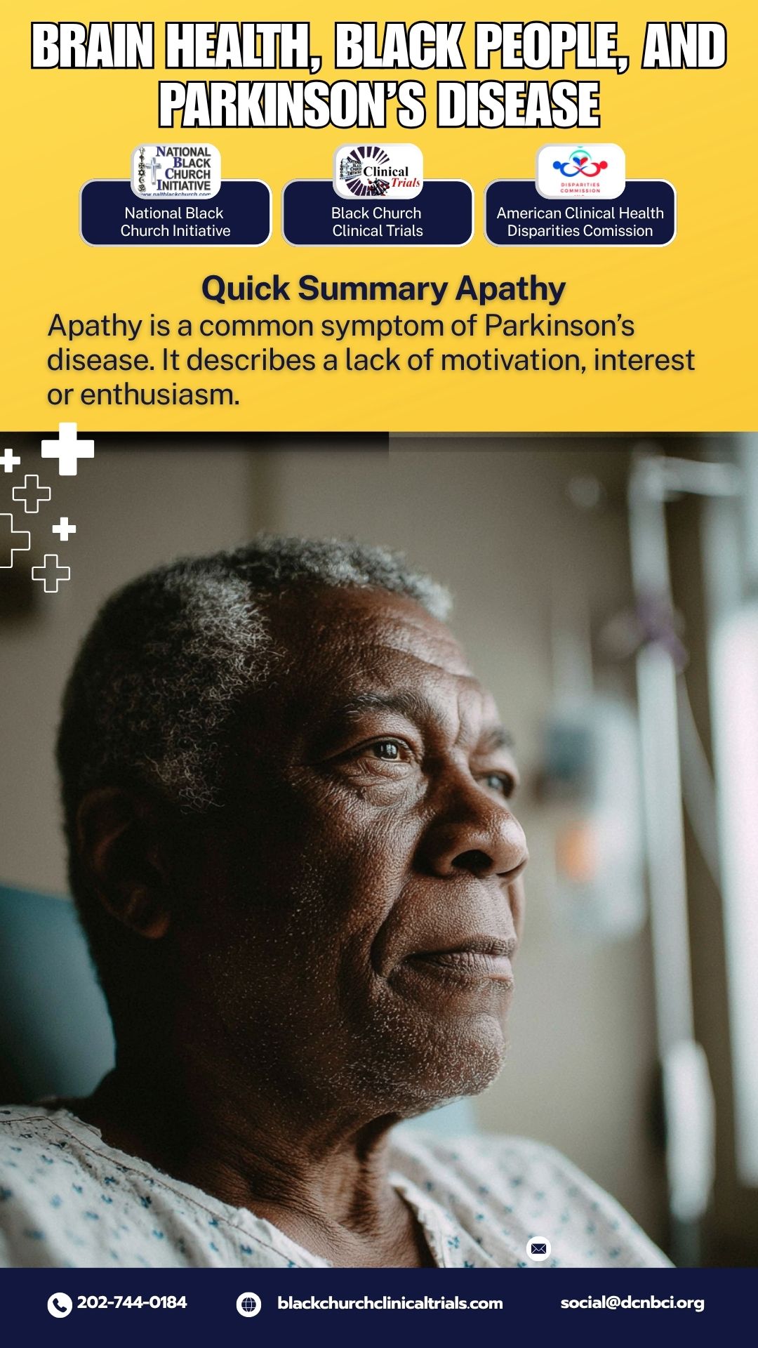 Apathy is a common symptom ofr Parkinson's disease.