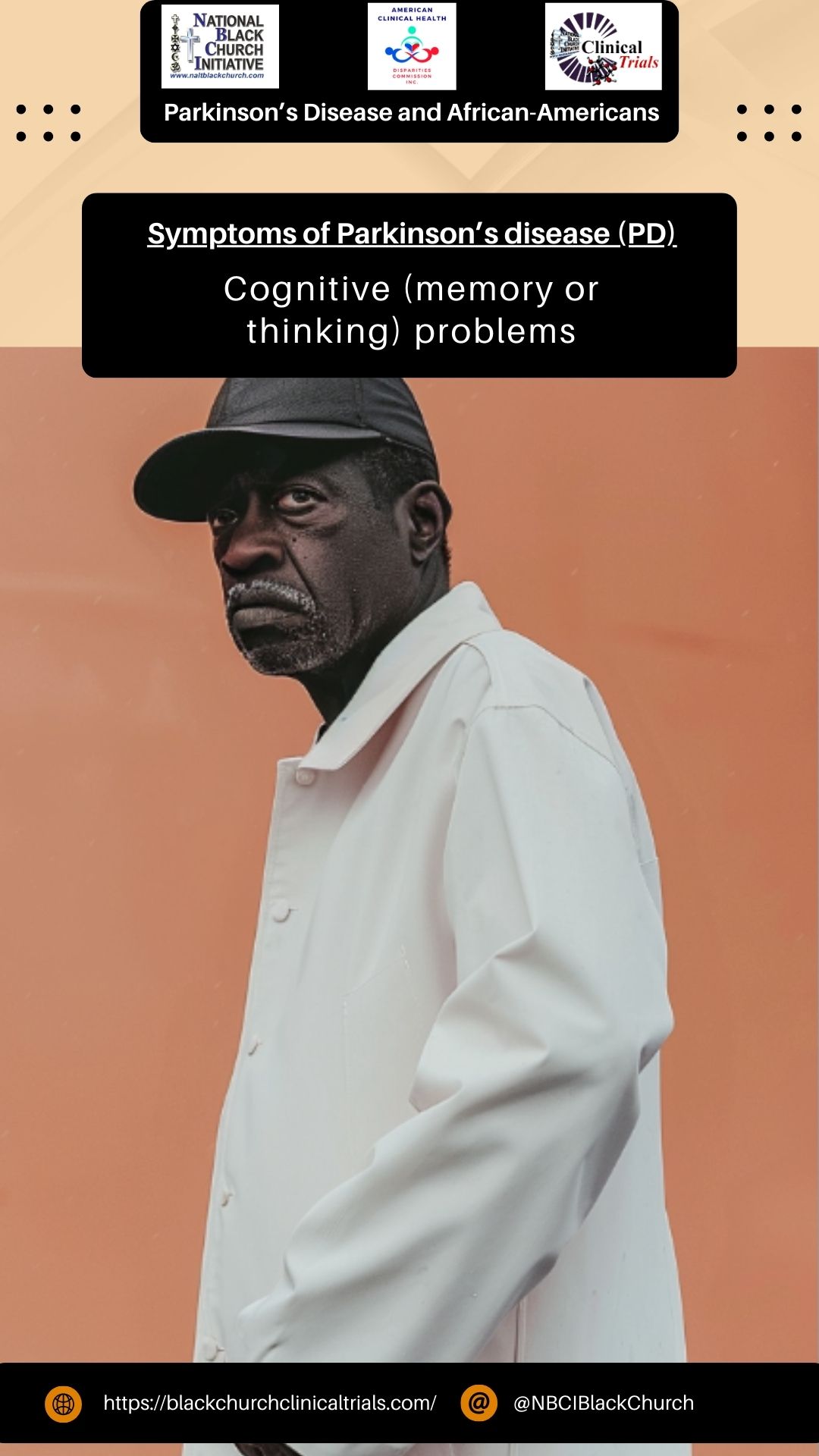 Symptoms of Parkinson's disease (PD) - Cognitive (memory or thinking) problems