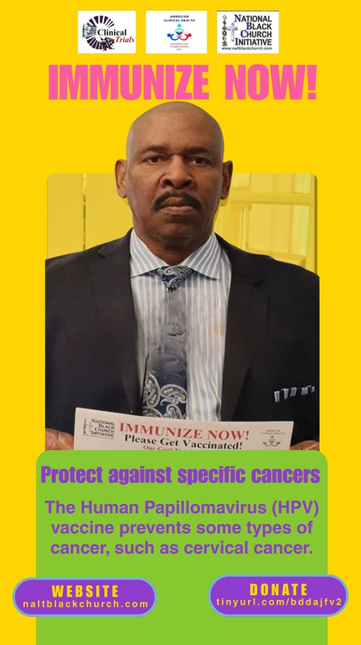 IMMUNIZE NOW! Protect against specific cancers.