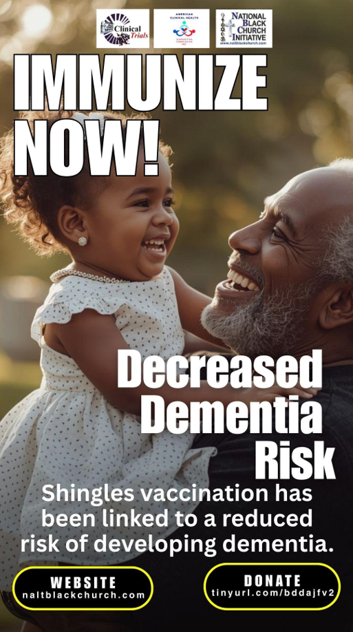 Decreased Dementia Risk - Shingles vaccination has been linked to a reduced risk of developing dementia
